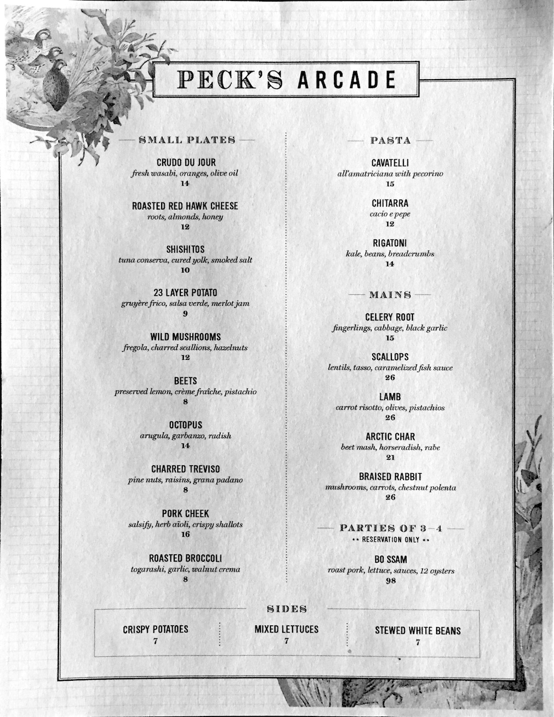 pecks-arcade-menu-kab