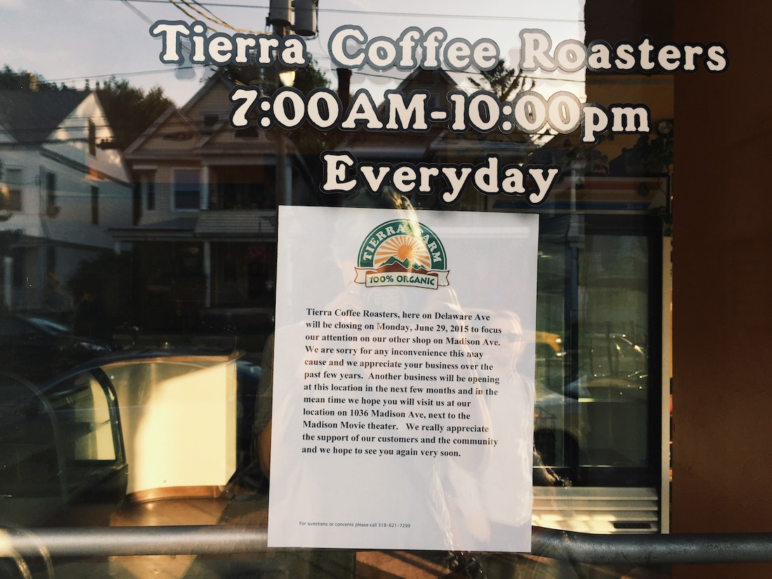 Tierra on Delaware has closed