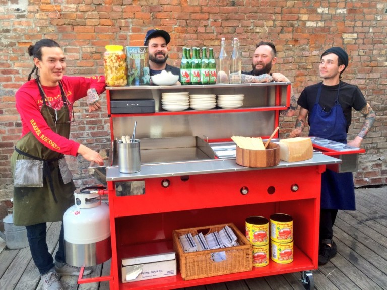 Peck’s Arcade to debut food cart today